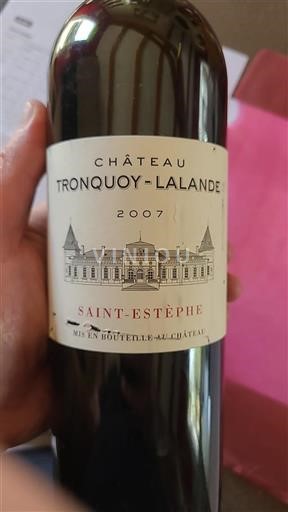 Bordeaux Saint-Estèphe Château Tronquoy-Lalande 2007