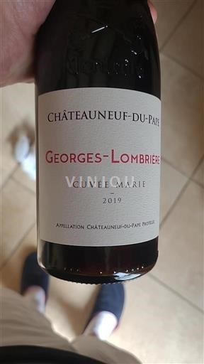 Vale do Ródano Châteauneuf-du-Pape Georges-Lombrière Marie 2019