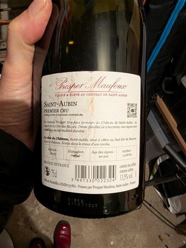 Bourgogne Saint-Aubin Premier Cru Prosper Maufoux 2018