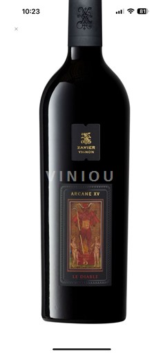 Vin Rouge sec Arcane XV Le Diable Xavier Vignon 2015 France Vallée du Rhône AOC