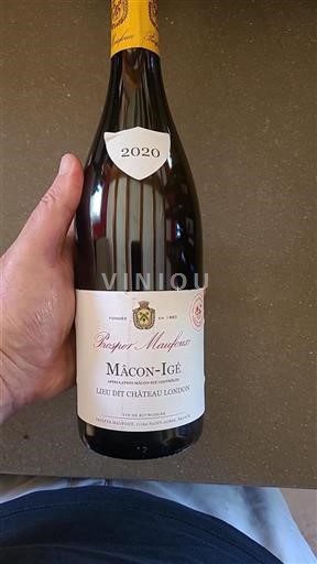 Burgund Mâcon und Mâcon-Dörfer Prosper Maufoux Lieu Dit Château London 2020
