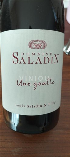 Thung lũng Rhône Côtes-du-rhône Domaine Saladin Une goutte 2022