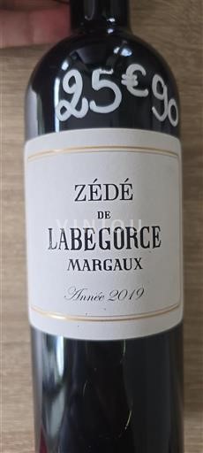 Burdeos Margaux Château Labégorce Zédé 2019