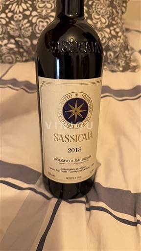 Vinuri Rouge sec Sassicaia Tenuta San Guido 2018 Italia Toscana Nespecificat DOC