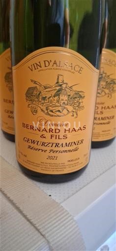 Alsazia Domaine Bernard Haas & Fils Réserve Personnelle 2021