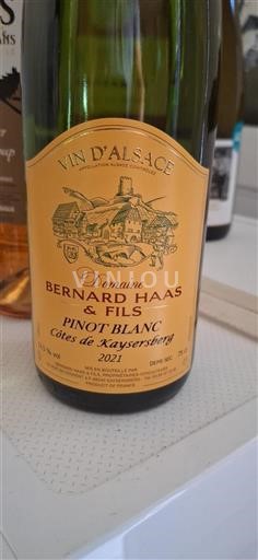 Alsazia Domaine Bernard Haas & Fils Côtes de Kaysersberg 2021