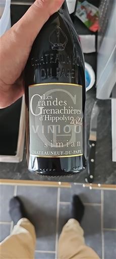 Vin Rouge sec Les Grandes Grenachières d'Hippolyte Simian 2022 France Vallée du Rhône Châteauneuf-du-pape AOC