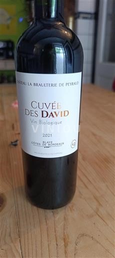 Bordeaux Blaye-côtes-de-bordeaux Château La Braulterie de Peyraud des David 2021