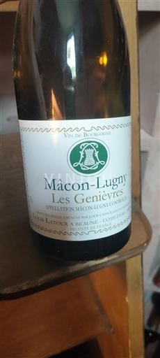 Borgoña Mâcon y Mâcon-villages Louis Latour Les Genièvres Sin añada