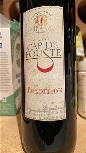 Burdeos Bordeaux Château Cap de Fousté Tradition Sin añada