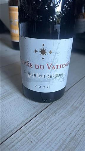 Vin Rouge sec Cuvée du Vatican 2020 France Vallée du Rhône Châteauneuf-du-pape AOC
