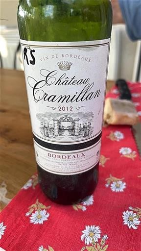 Burdeos Bordeaux Château Cramillan 2012