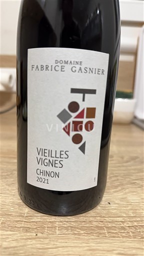 Вина Rouge sec Vieilles Vignes Domaine Fabrice Gasnier 2021 Francuska Dolina Loare Chinon AOC