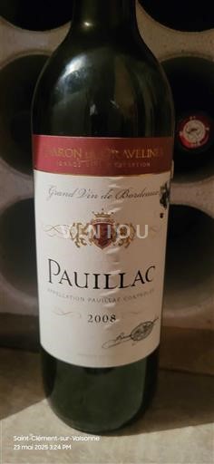 Bordéus Pauillac Baron de Gravelines 2008
