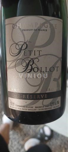 Champaña Champán Petit Boilot Réserve 2021