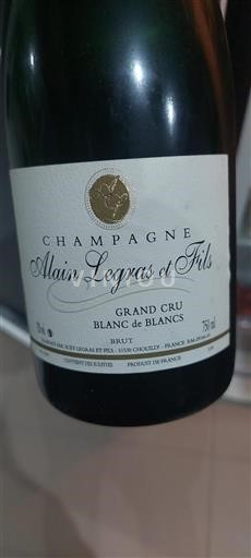 Šampanja Ni doloceno Alain Legras et Fils Blanc de Blancs 2021