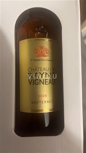 Bordeaux Sauternes Premier Cru Château Rayne Vigneau 2009