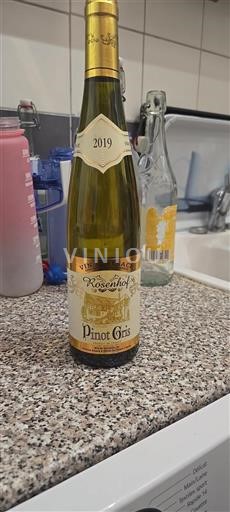Alsácia Não especificado Grand Cru Rosenhof Pinot Gris 2019