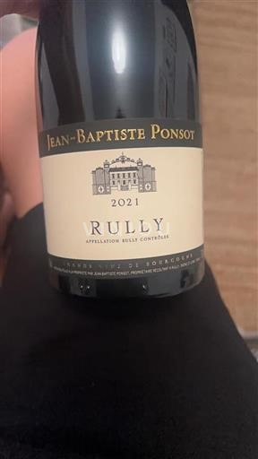 Burgundija Rully Jean-Baptiste Ponsot 2021