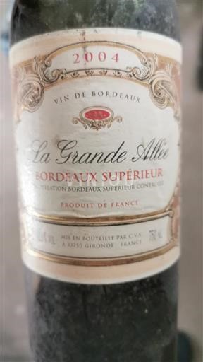 Bordeaux Bordeaux Supérieur C.V.A La Grande Allée 2004