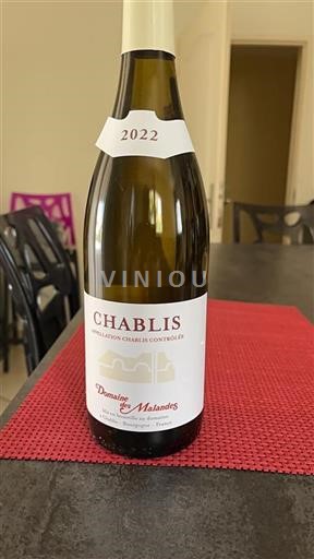 Bourgogne Chablis Domaine Des Malandes 2022