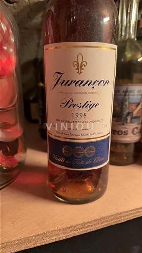 Jihozápad Jurançon Cave de Gan Jurançon Prestige 1998