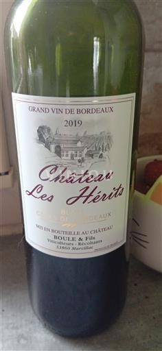 Bordéus Château Les Hérits 2019