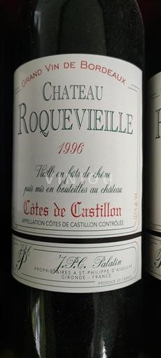 Bordeaux Unspecified Château Roquevieille 1996