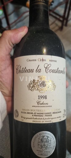 Zuidwest-Frankrijk Cahors Château La Coustarelle Grande Prestige 1998
