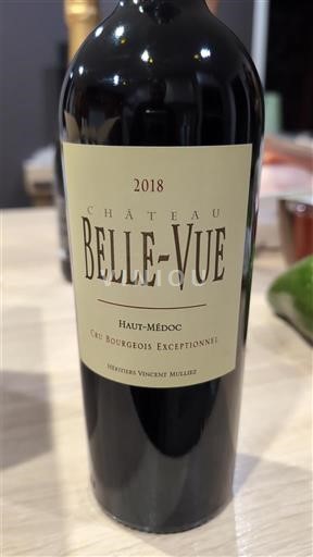 Bordeaux Haut-Médoc Cru Bourgeois Exceptionnel Château Belle-Vue 2018
