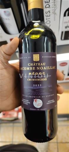 Bordeaux Médoc Cru Bourgeois Château Lacombe Noaillac 2022