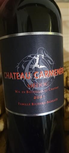 Bordeaux Médoc Château Carmenère 2021