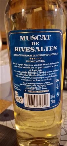 Roussillon Muscat de Rivesaltes Les Grandes Caves Não Sazonado