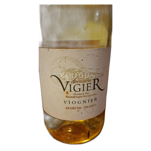Vin Blanc sec Viognier Domaine Vigier 2017 France Alpes et pays Rhodaniens Ardèche IGP