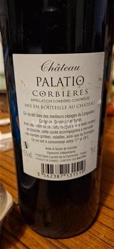 Languedoc Corbières Château Palatio Non Millésimé