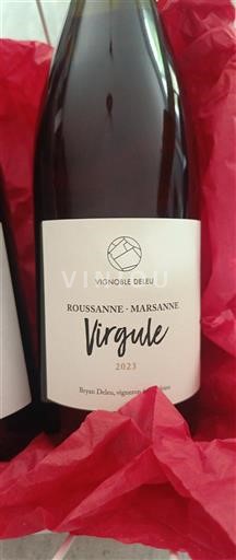 Vin Blanc sec Virgule Vignoble Deleu 2023 France Vallée du Rhône AOC