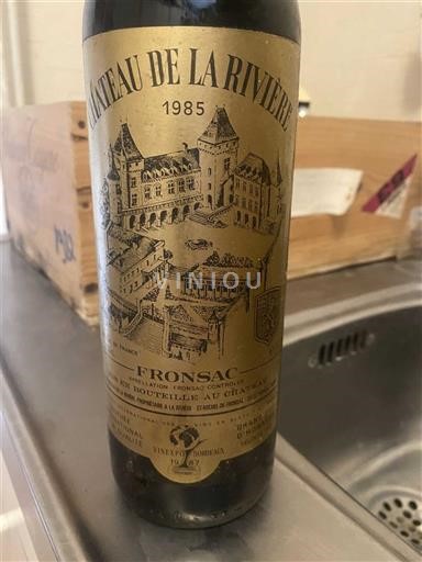Bordeaux Fronsac Château La Rivière 1985