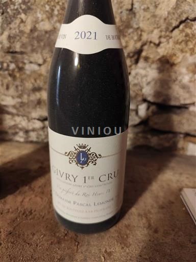 Burgundi Määrittelemätön Premier Cru Domaine Pascal Lemonde 2021