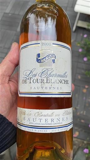 Bordeaux Sauternes La Tour Blanche Les Charmilles de Tour Blanche 2001
