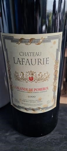 Bordeaux Lalande-de-pomerol Château Lafaurie 1999