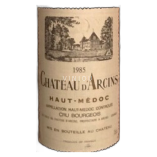 Bordeaux Haut-Médoc Château Arcins Cru Bourgeois  1985