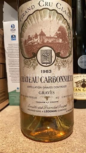 Bordeaux Graves Grand Cru Carbonnieux 1983