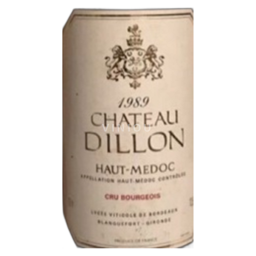 Bordeaux Haut-Médoc Château Dillon Cru Bourgeois  1989