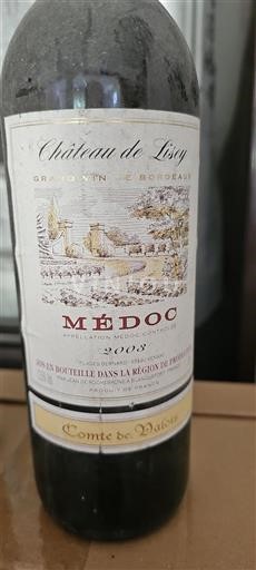 Bordeaux Médoc Château Lisey Comte de Valois 2003