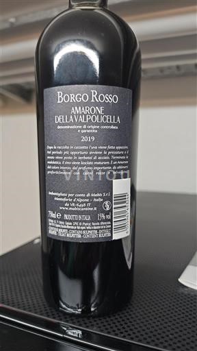 Benecija Amarone della Valpolicella Borgo Rosso 2019