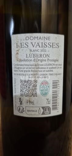 Rhônetal Luberon Domaine Les Vaisses 2022