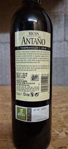 La Rioja Rioja Marques De Carrión Antaño 2018