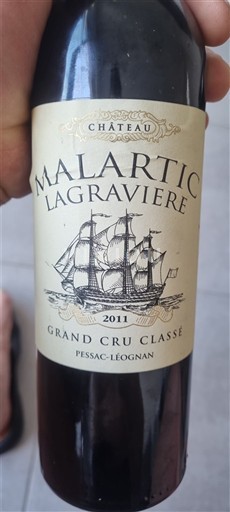 Bordeaux Pessac-Léognan Grand Cru Malartic-Lagravière 2011
