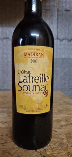 Sud-Ovest Madiran Château Latreille Sounac 2003