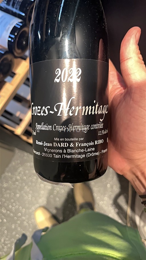 Rhônen laakso Crozes-Hermitage René-Jean Dard & François Ribo 2022